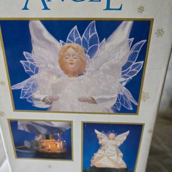 VTG Holiday Classic 11" Animated ANGEL Lighted Porcelian Face and Hands - Picture 16 of 16